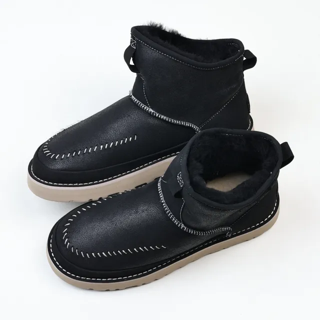 UGG Tasman Black Shearling-Lined Snow Boots 6