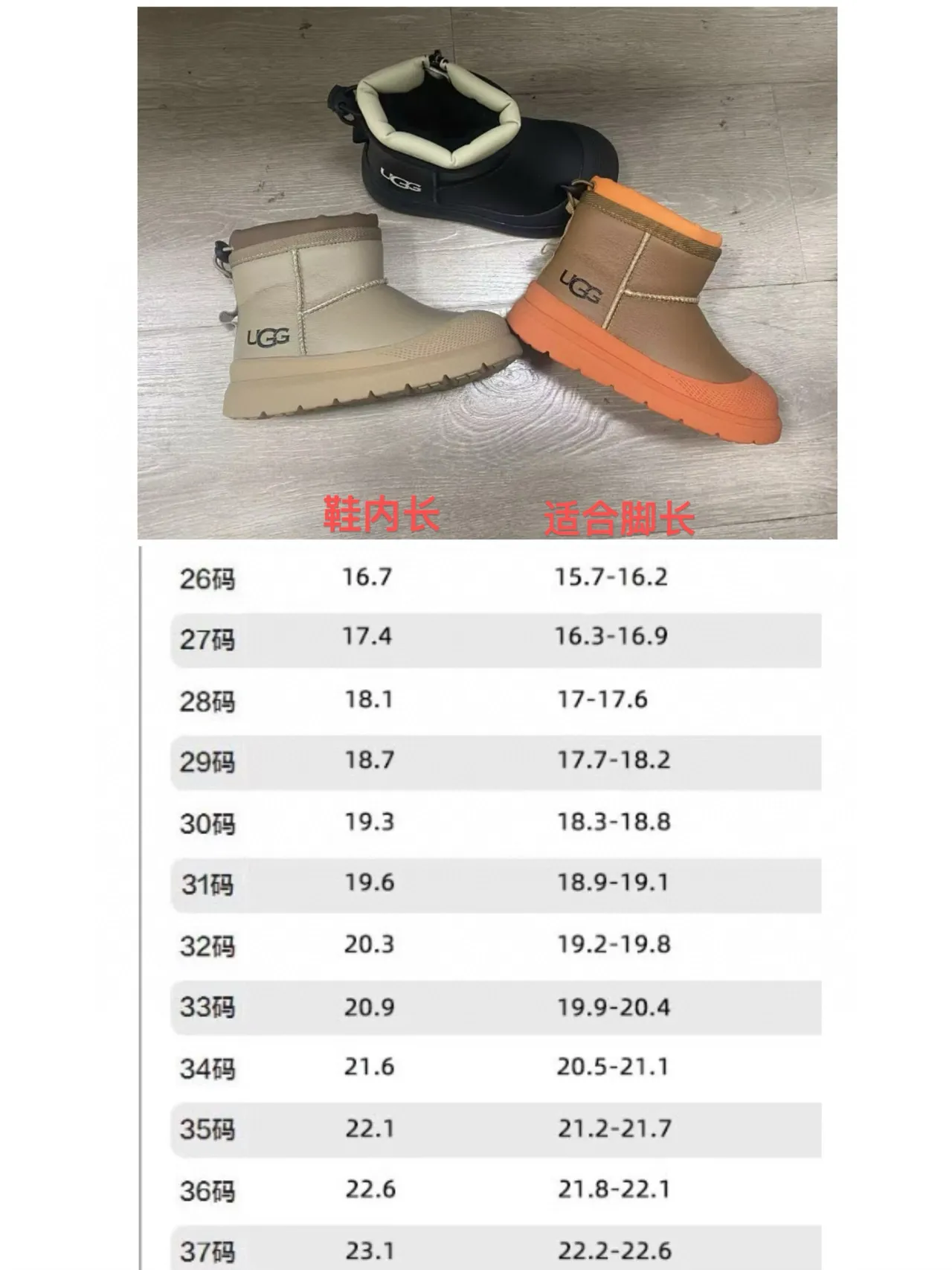 UGG Tasman Brown Orange Insulated Ankle Boot Side-Zip Closure Snow Boots 2