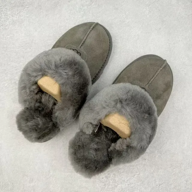 UGG Tasman Gray Shearling-Lined Suede Slipper 3