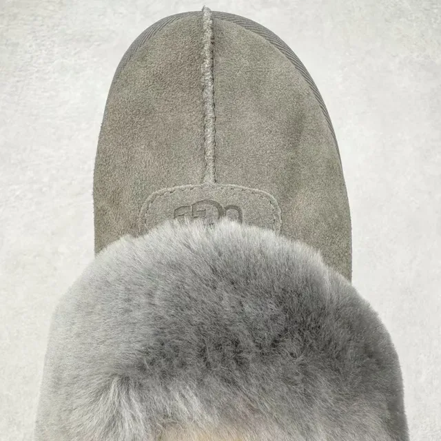 UGG Tasman Gray Shearling-Lined Suede Slipper 4