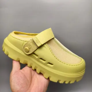 UGG Tasman Lime Yellow Mesh Clog