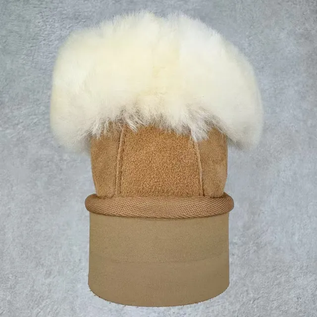UGG Tasman Tan Shearling-Lined Platform Snow Boots 8