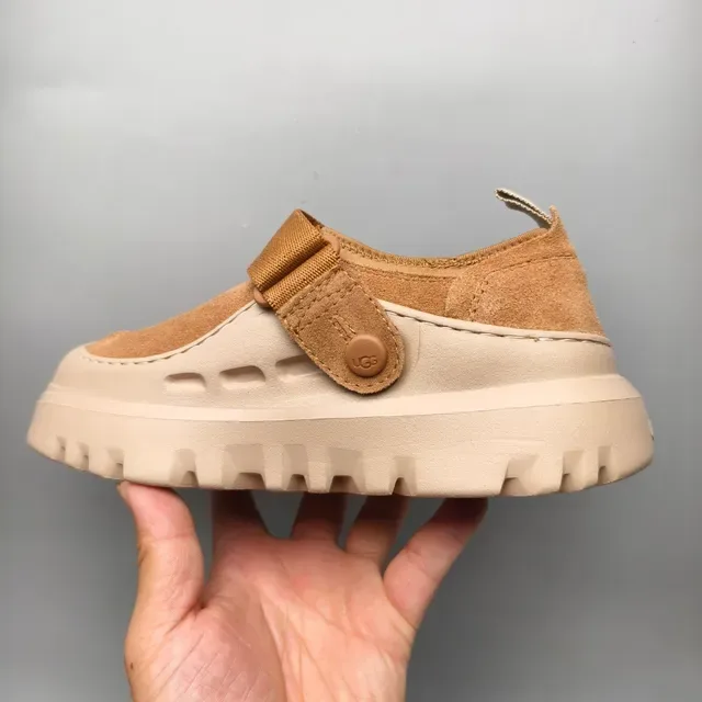 UGG Tasman Tan Suede Strap Clog 7