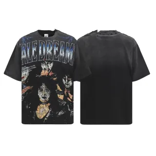 Vale Forever Distressed Band Graphic Oversized T-Shirt