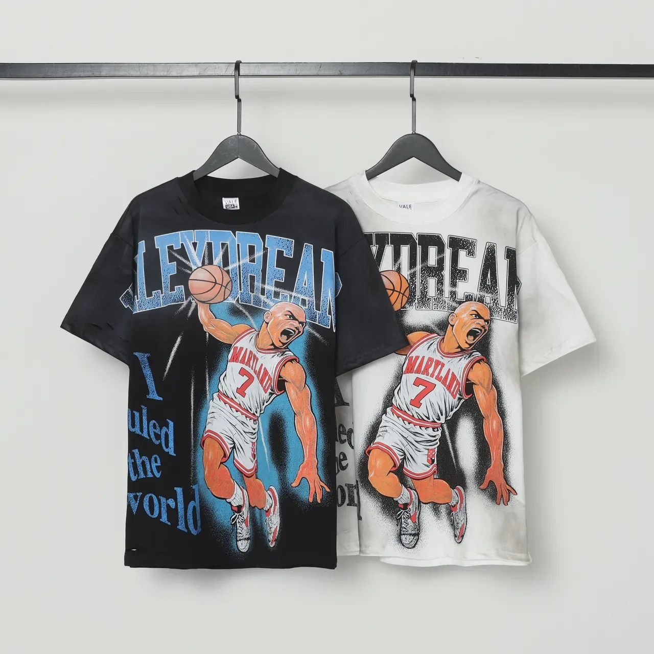 Vale Forever Distressed Oversized Graphic T-Shirt 2