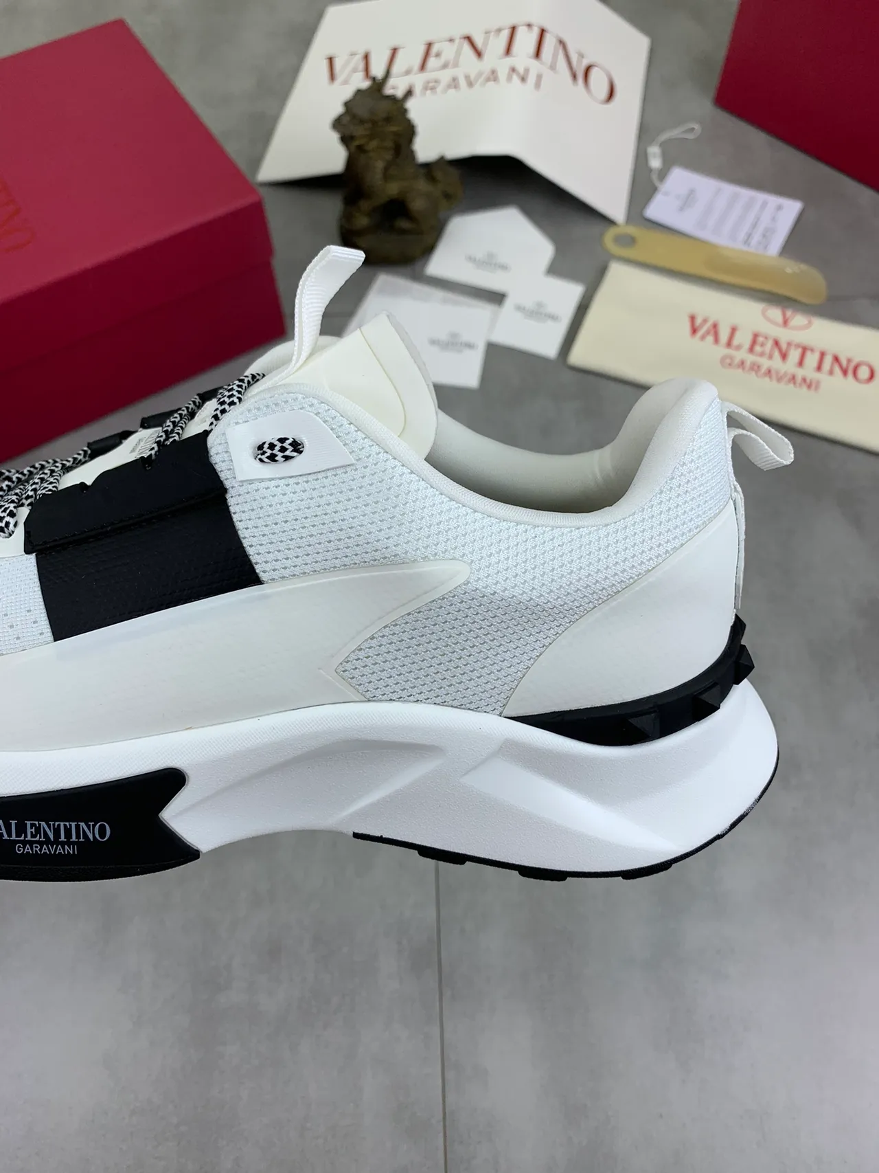 Valentino Garavani White and Black Lifestyle Sneaker 4