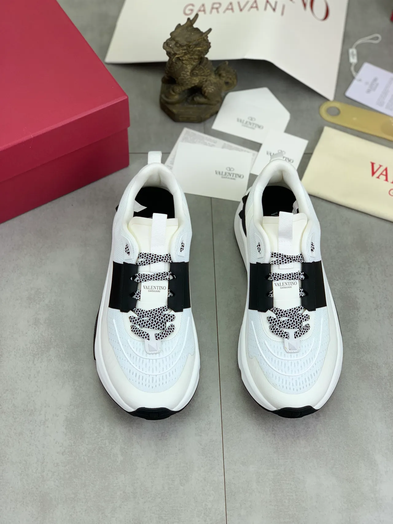 Valentino Garavani White and Black Lifestyle Sneaker 6