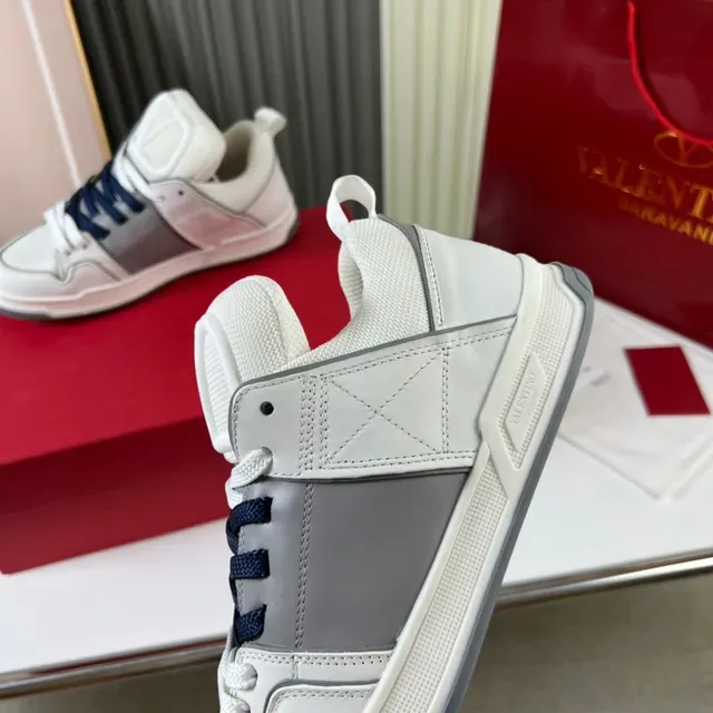 Valentino VLogo High Top Sneakers Lifestyle Blanco Gris Navy 5
