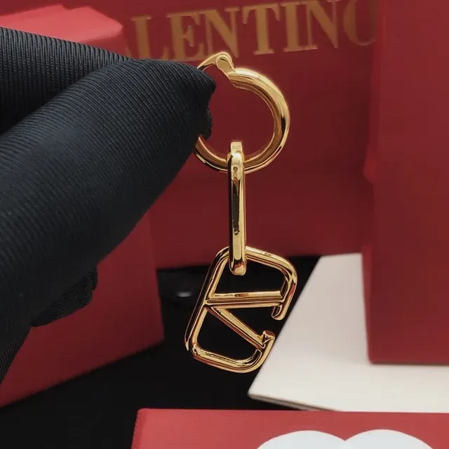 Valentino VLTN Chain-Link Gold-Tone Dangling Earrings 5