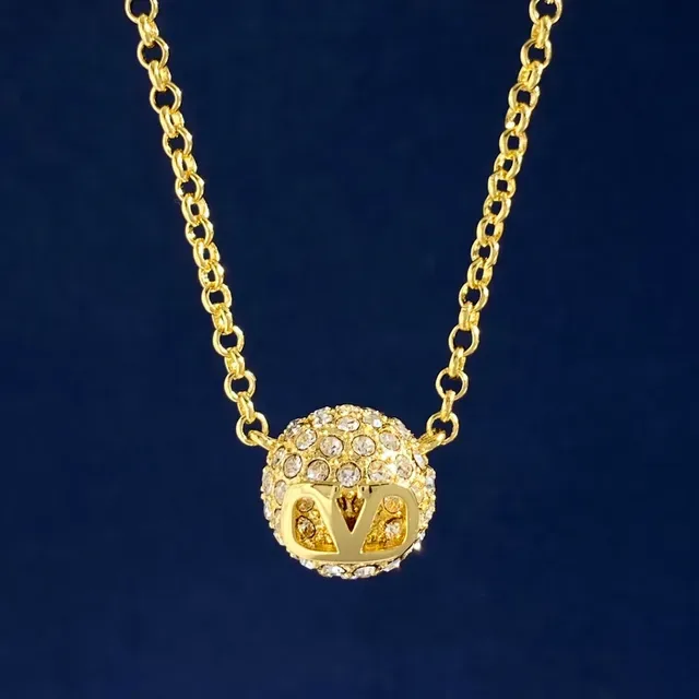 Valentino VLTN Gold Silver Pavé Crystal Earrings 2