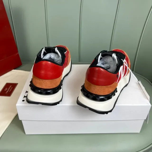 Valentino VLTN Runner Red Floral Lace Chunky Sneakers 6