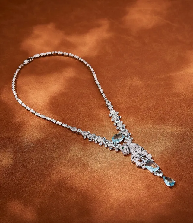 Van Cleef & Arpels Panthère Aquamarina e Diamante Pantera Colar 4