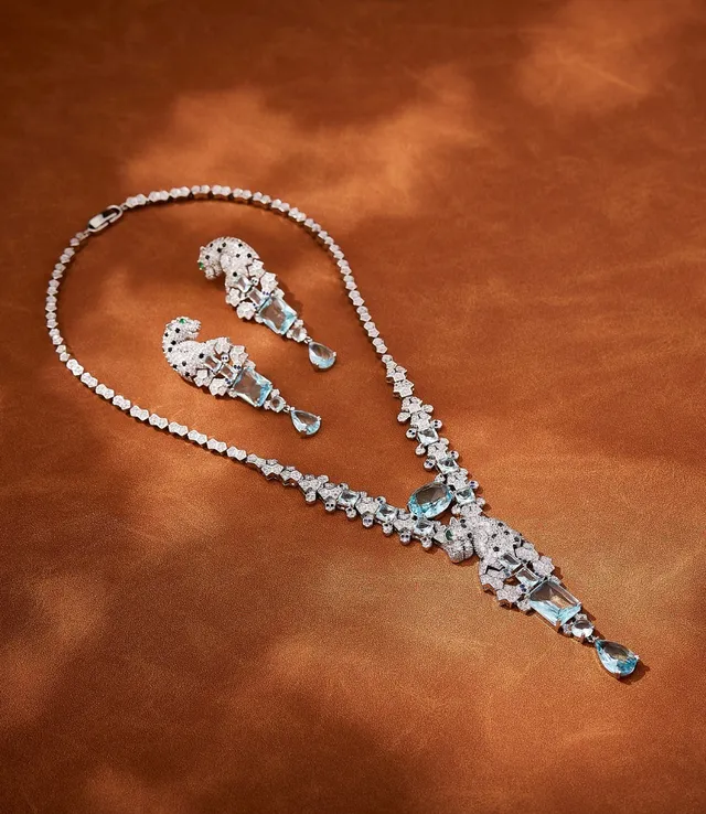 Van Cleef & Arpels Panthère Aquamarina e Diamante Pantera Colar 5