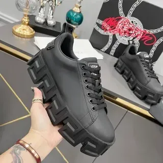 Versace Greca Odissea Preto Fosco tênis lifestyle