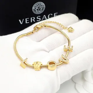 Versace Love Medusa 蛇链 金色手链