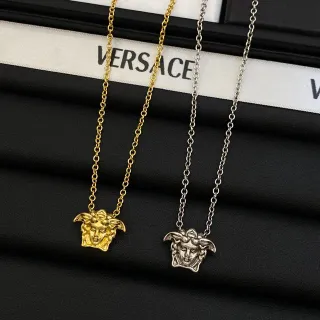 Versace Medusa Head 金色和银色项链