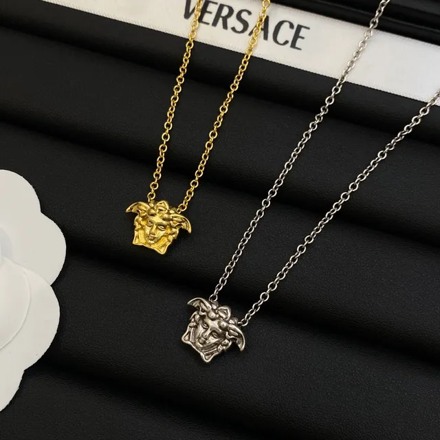 Colliers Versace Medusa Head en or et argent 6