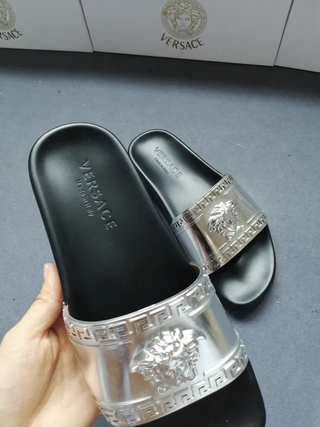 Versace Odissea Medusa Silver Greca Correa Sandalias 4