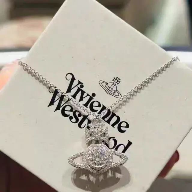 Vivienne Westwood অর্ব ক্রিস্টাল পেন্ডেন্ট নেকলেস 3