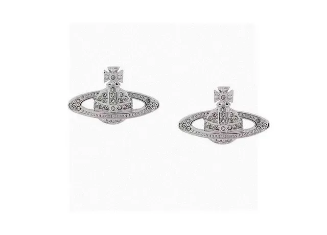 Vivienne Westwood Orb Pavé أقراط أذن كريستال 2