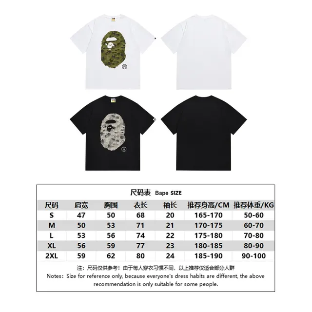 Camiseta preta A Bathing Ape ABC Camo com estampa de cabeça de macaco 2
