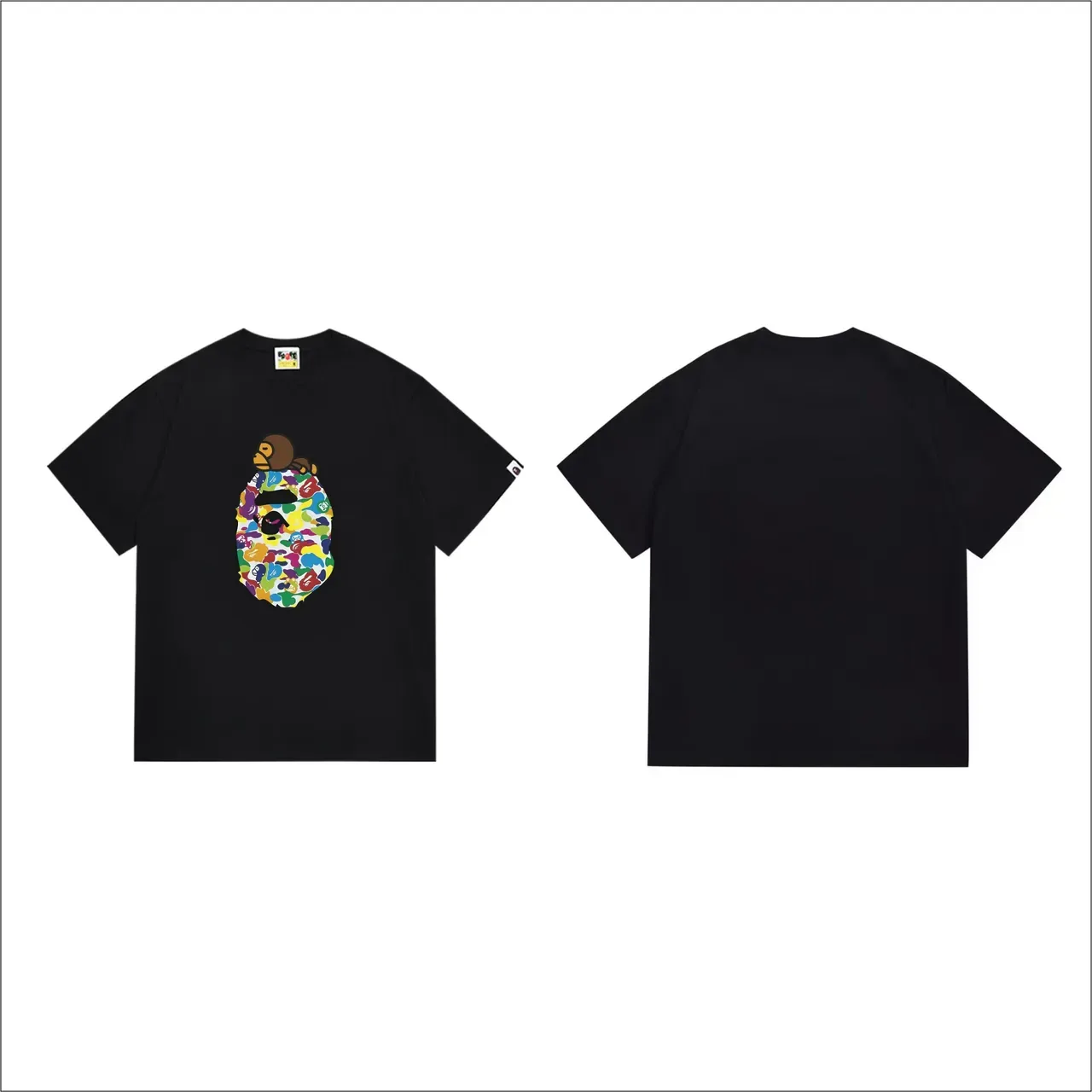 Camiseta gráfica A Bathing Ape ABC Camo cabeza de mono 4