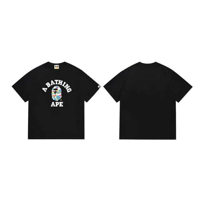 Camiseta gráfica A Bathing Ape ABC Camo logo en arco 3