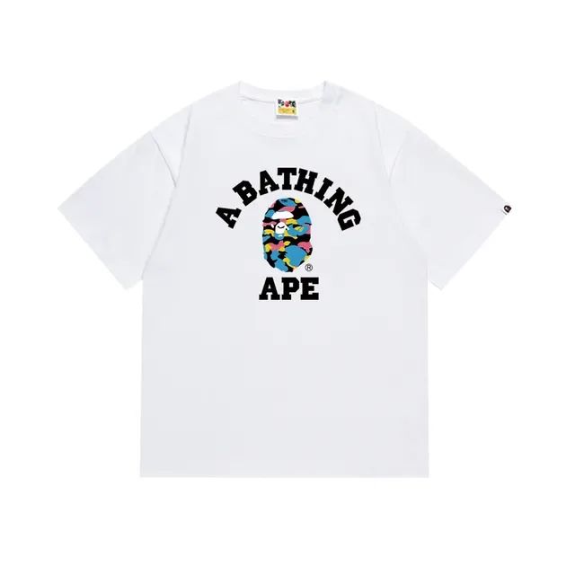 Camiseta gráfica A Bathing Ape ABC Camo logo en arco 5