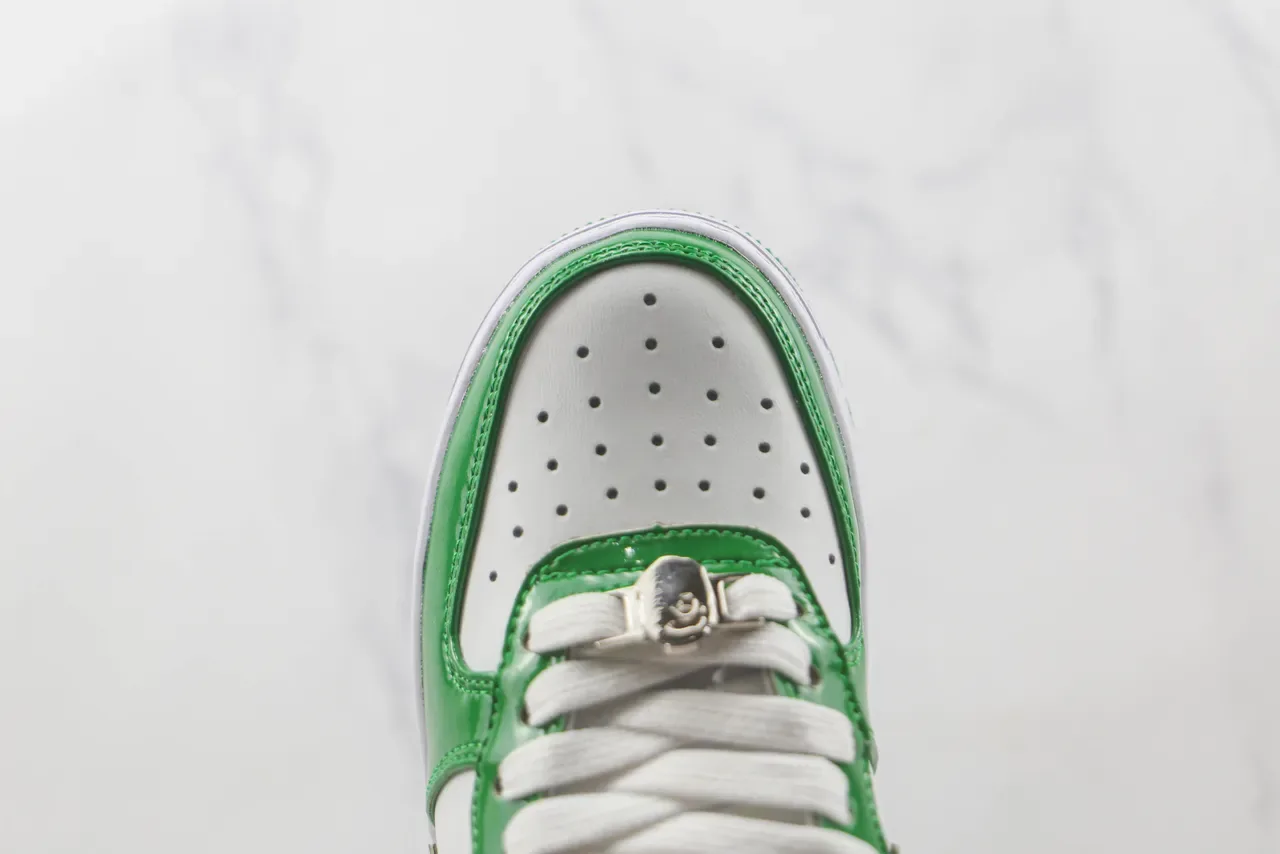 A Bathing Ape BAPE STA Zapatillas lifestyle verde brillante y blanco 6