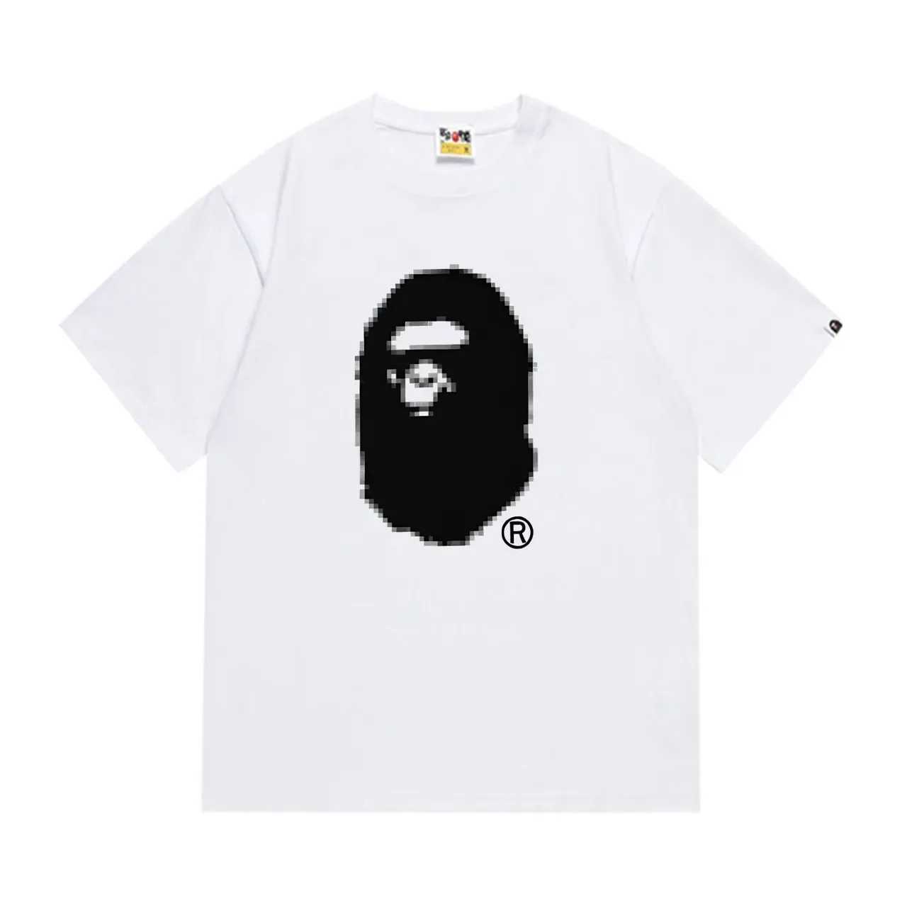 A Bathing Ape Pixelated Ape Head Black T-Shirt 3