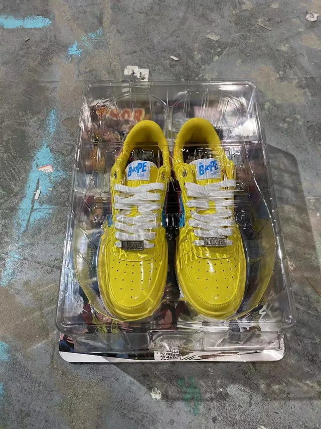 A Bathing Ape x Marvel BAPE STA Amarillo Azul Rojo Lightning-Star Zapatillas lifestyle 9