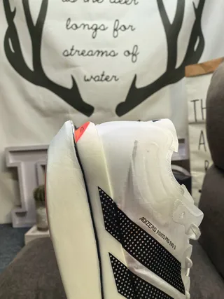 Adidas Adizero Adios Pro Evo 3 White Black Tênis de corrida 3