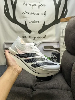 Adidas Adizero Adios Pro Evo 3 White Black Tênis de corrida 5