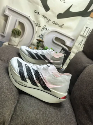 Adidas Adizero Adios Pro Evo 3 White Black Tênis de corrida 7