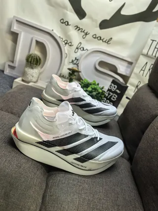 Adidas Adizero Adios Pro Evo 3 White Black Tênis de corrida 9