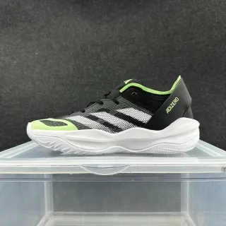 Adidas Adizero Black White Lime Green Basketball Shoes