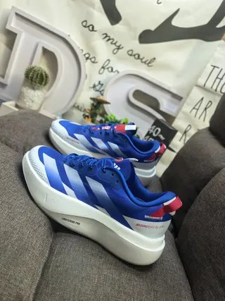 Adidas Adizero Evo SL ATR Azul Branco tênis de corrida 7