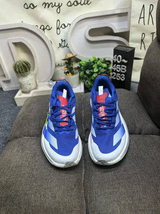 Adidas Adizero Evo SL ATR Azul Branco tênis de corrida 10