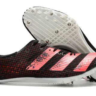 Adidas Adizero Sprint Spike 黑色粉色跑鞋