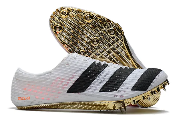 Adidas Adizero Sprint Spike Chaussures de course Noir et rose 3