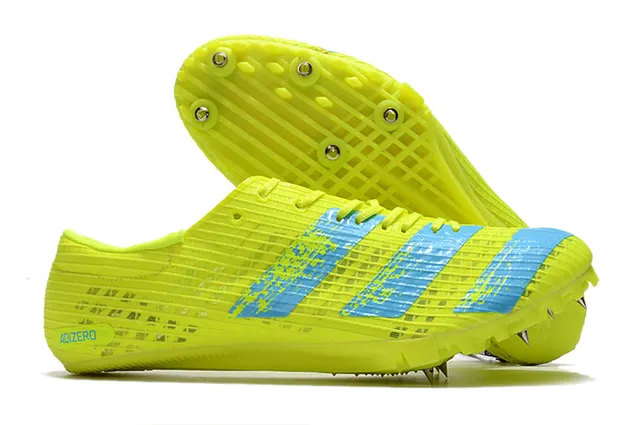 Adidas Adizero Sprint Spike Chaussures de course Noir et rose 5