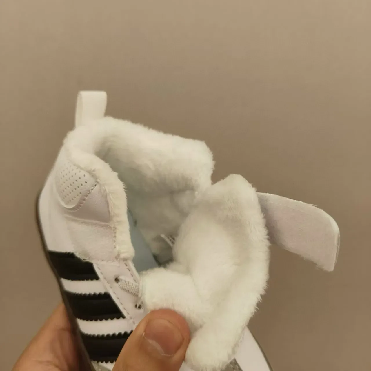 Adidas Black White High-Top Velcro Strap Lifestyle Sneakers 17