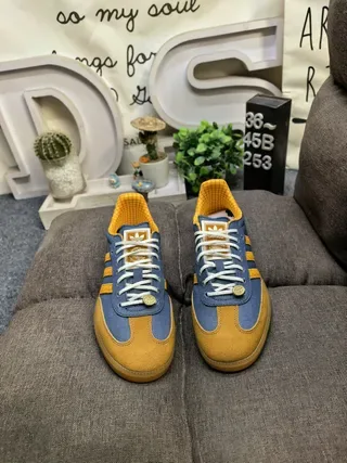 Adidas Blue Yellow Low-Top Textile Upper Lifestyle Sneakers 10