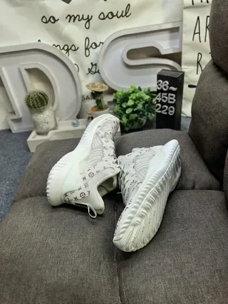 Adidas Tênis Lifestyle Marrom Dourado Monograma Malha Superior Sola Media Esculpida Em Camadas 6