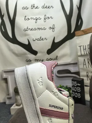 Adidas Tênis Lifestyle Marrom Verde Impressão de Leopardo Parte Superior Três Listras Off-White 3