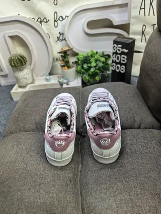 Adidas Tênis Lifestyle Marrom Verde Impressão de Leopardo Parte Superior Três Listras Off-White 8