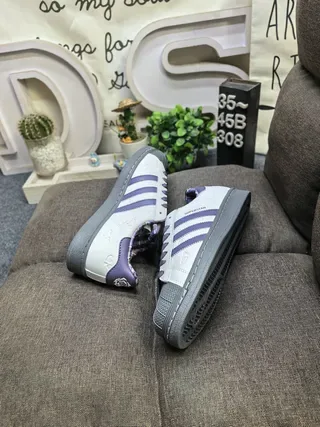 Adidas Tênis Lifestyle Marrom Verde Impressão de Leopardo Parte Superior Três Listras Off-White 16