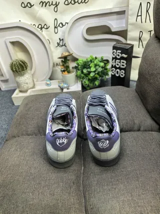 Adidas Tênis Lifestyle Marrom Verde Impressão de Leopardo Parte Superior Três Listras Off-White 18