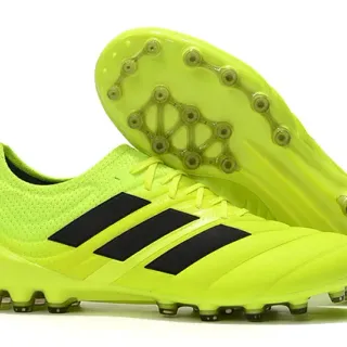 Adidas Copa Pure Neon Yellow Black Firm-Ground Soccer Shoes