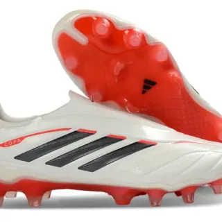 Adidas Copa Blanc Rouge Coupe basse Supérieur Synthétique Semelle Translucide Firm-Ground Chaussures de Football